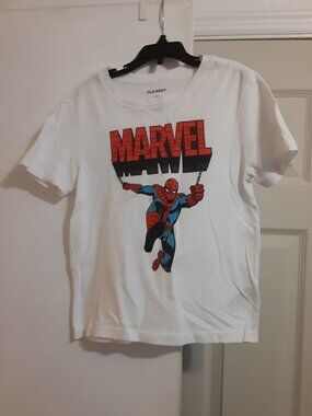 Old Navy Boys Marvel Spiderman T-Shirt Size 6/7 Short Sleeve